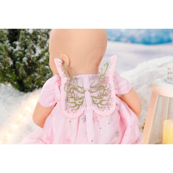 Baby Annabell Vestito di Natale 43 cm con Ali e Cerchietto – Accessorio Originale