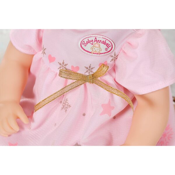 Baby Annabell Vestito di Natale 43 cm con Ali e Cerchietto – Accessorio Originale