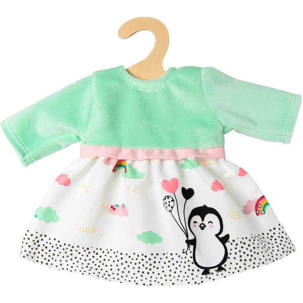Heless Vestito per Bambole Pinguino Punteggiato in Softvelours 35-45 cm