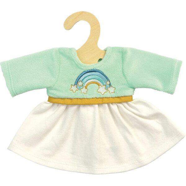 Heless Vestito Rainbow per Bambole 35-45 cm con Ricamo Arcobaleno in Morbido Tessuto