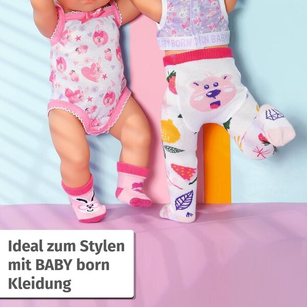 BABY Born Socken- und Strumpfhosen-Set für 43-cm-Puppen – Zapf Creation Puppenzubehör
