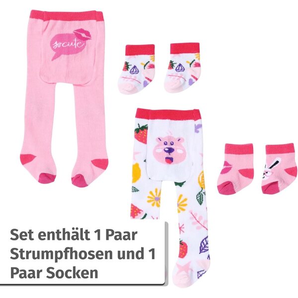 BABY Born Socken- und Strumpfhosen-Set für 43-cm-Puppen – Zapf Creation Puppenzubehör