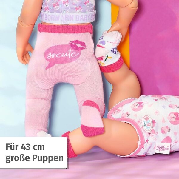 BABY Born Socken- und Strumpfhosen-Set für 43-cm-Puppen – Zapf Creation Puppenzubehör
