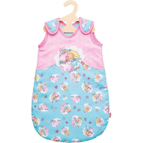 Sacco nanna Heless per bambole unicorno Emil & Fata Emma 35-50 cm, morbidamente imbottito rosa-blu