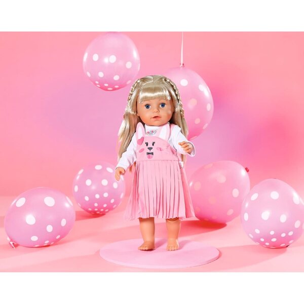 Baby Born conigliettokleid - Vestito moda per bambole con longsleeve incluso e appendiabiti