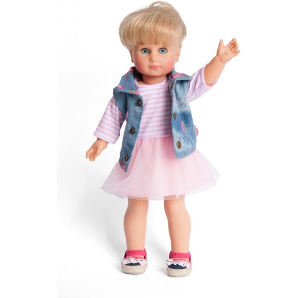 Heless Set bambola abito in tulle e gilet in denim 35-45 cm - Moda Bambina Elegante e Giocosa