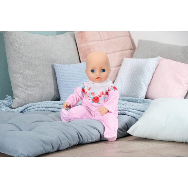 Baby Annabell Strampler rosa con rose per bambole 43 cm, completo con gruccia
