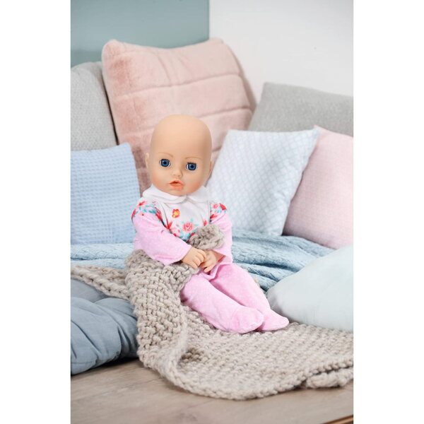 Baby Annabell Strampler rosa con rose per bambole 43 cm, completo con gruccia