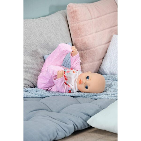 Baby Annabell Strampler rosa con rose per bambole 43 cm, completo con gruccia