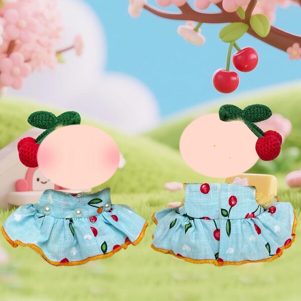 Xerteam 2 Kleidungssets für 17-cm-Puppen mit farbenfrohen und weichen Sommeraccessoires