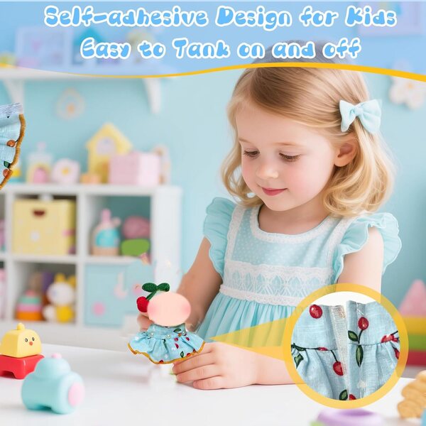 Xerteam 2 Kleidungssets für 17-cm-Puppen mit farbenfrohen und weichen Sommeraccessoires