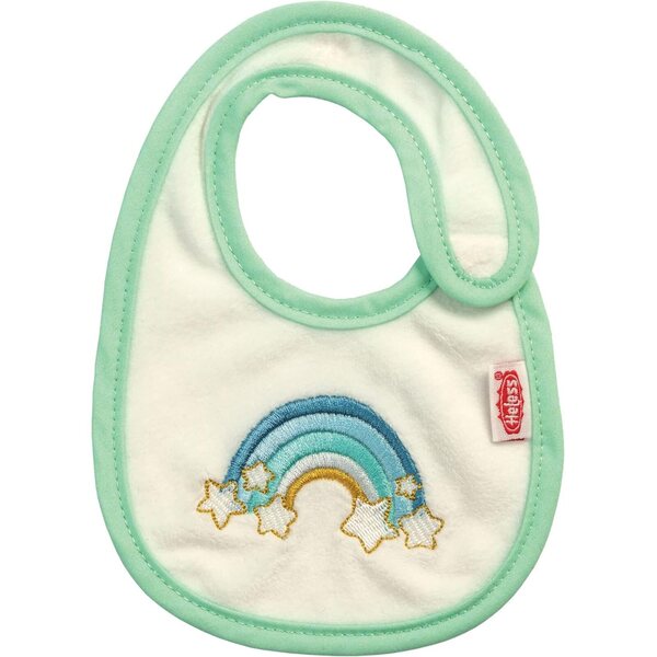 Bavaglino Heless Rainbow in morbido velour per bambini e ragazzi di diverse dimensioni