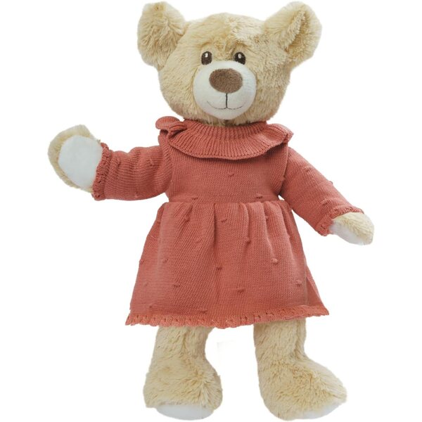 Heless Puppenkleid in Pfirsich aus 100 % Bio-Baumwolle für 35-45 cm große Puppen