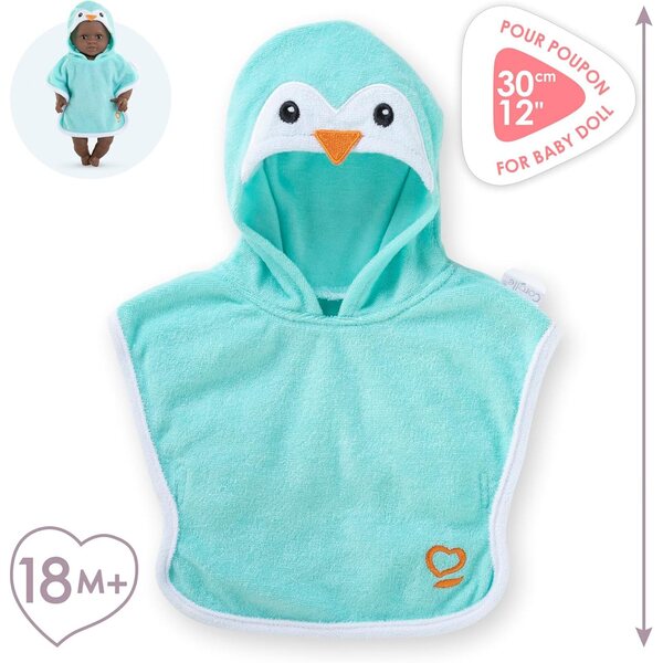 Accappatoio Pinguino Corolle Mon Premier per Bambole 30cm, dai 18 Mesi