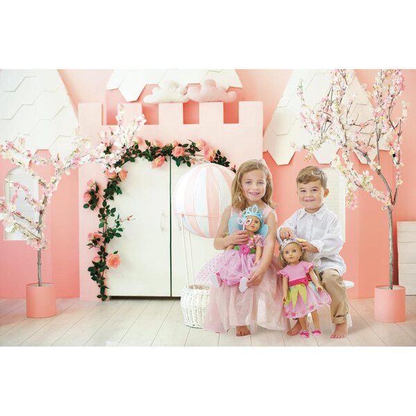 Heless Prinzessin Lillifee Vestito per Bambole 28-35 cm con Ali e Fiocco Rosa