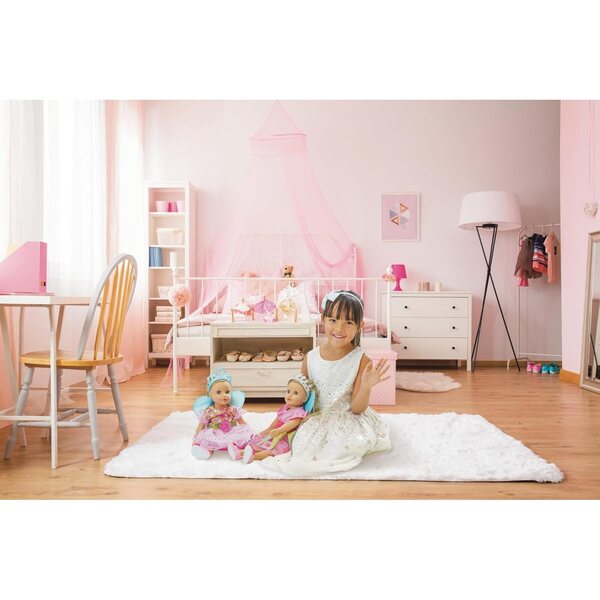 Heless Prinzessin Lillifee Vestito per Bambole 28-35 cm con Ali e Fiocco Rosa