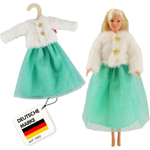 Heless Time2Shine Yuki: giacca di peluche e tullerock per Pupazzi Moda 29 cm