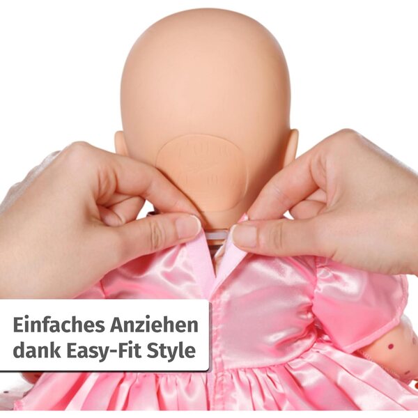 Baby Annabell Vestito Compleanno 43 cm con Tulle e Cerchietto Regalo Elegante