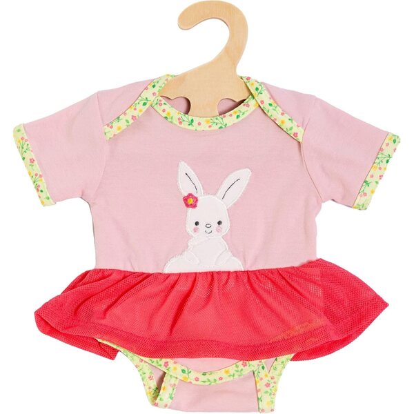 Body con Tutu Bunny Lou per bambole 28-35 cm con coniglietto e motivo floreale
