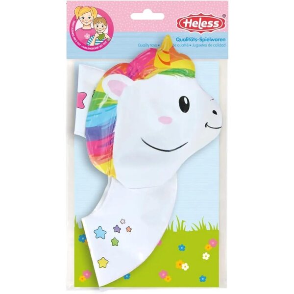 Heless Schwimmring Einhorn Henri per Bambole 35-45 cm - Accessorio per Bagno e Piscina