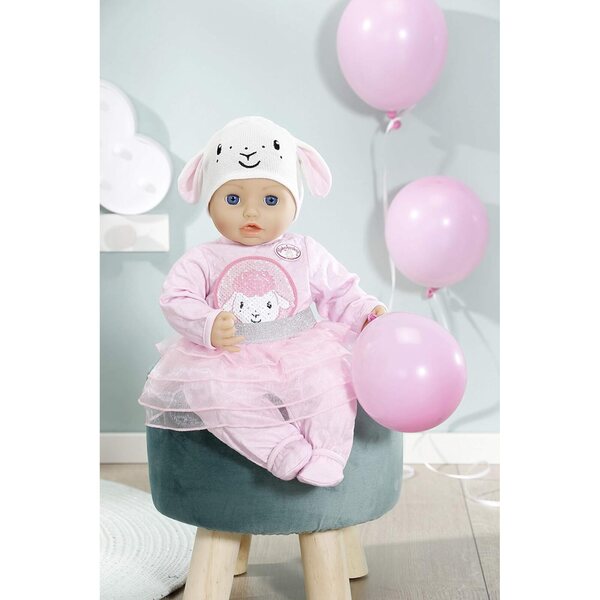 Baby Annabell Deluxe Glitter Set 43 cm: Strampler, berretto e Gonna con Paillettes