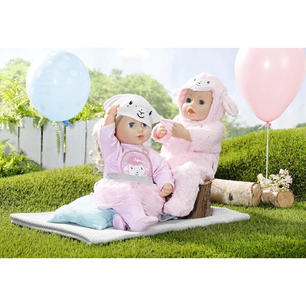Baby Annabell Deluxe Glitter Set 43 cm: Strampler, berretto e Gonna con Paillettes