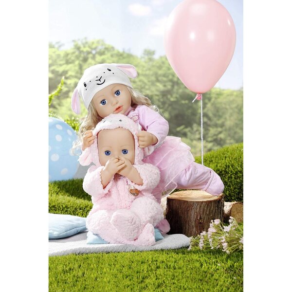 Baby Annabell Deluxe Glitter Set 43 cm: Strampler, berretto e Gonna con Paillettes