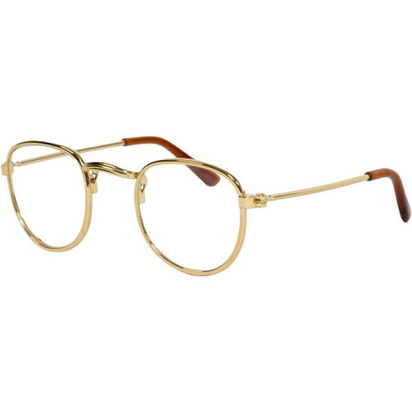 Heless Lesebrille dorata per bambole e peluche da 28 a 45 cm - Accessorio elegante e sicuro
