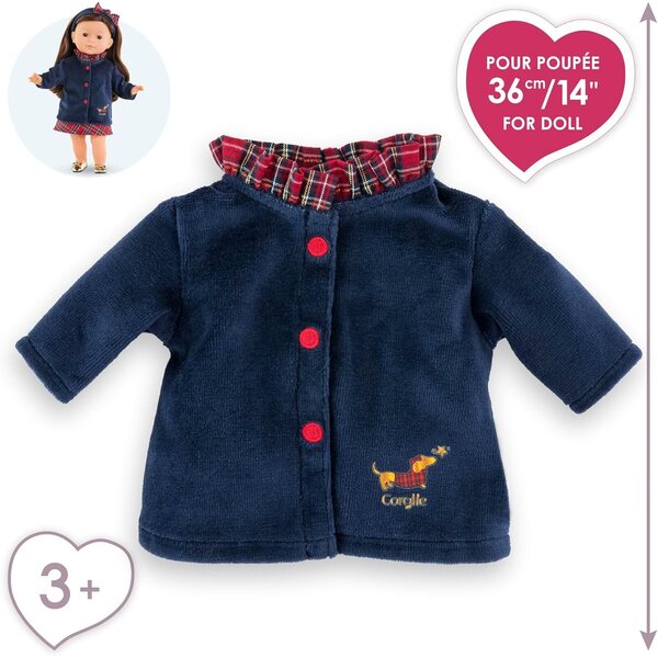 Mantello ma Corolle per bambole 36 cm, morbido e alla moda, ideale dai 3 anni