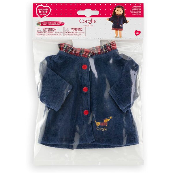 Mantello ma Corolle per bambole 36 cm, morbido e alla moda, ideale dai 3 anni
