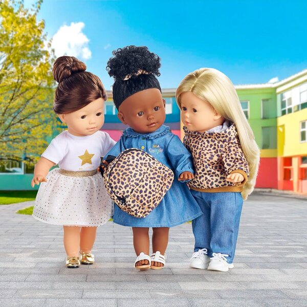 Leoparden-Rucksack für Ma Corolle 36 cm Puppe, Modeaccessoire für Kinder ab 3 Jahren