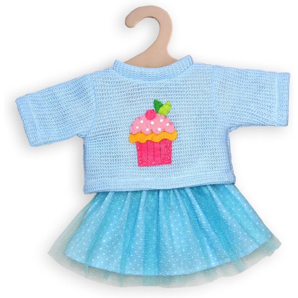 Heless Puppenkleidungsset, 2-teiliger Pullover und Tüllrock für 35–45 cm große Puppen