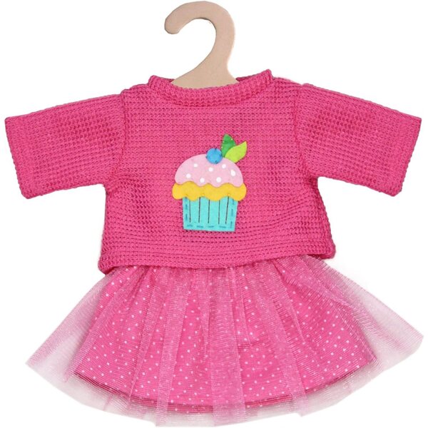 Heless Puppenkleidungsset, 2-teiliger Pullover und Tüllrock für 35–45 cm große Puppen
