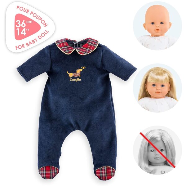 Corolle Pigiama per Bambole 36 cm - Abbigliamento Morbido e Facile da Indossare, 2+ Anni
