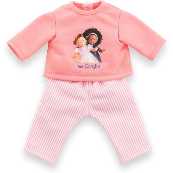 Ma Corolle Pigiama Rosa 2 Pezzi per Bambole 36 cm - Abbigliamento Morbido e Facile da Indossare