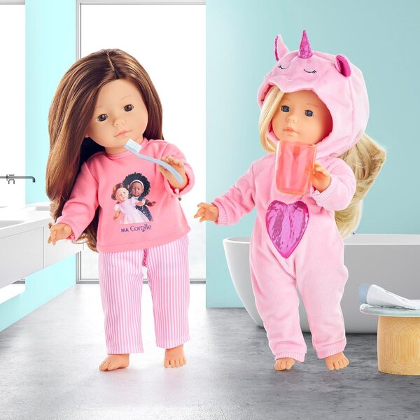 Ma Corolle Pigiama Rosa 2 Pezzi per Bambole 36 cm - Abbigliamento Morbido e Facile da Indossare