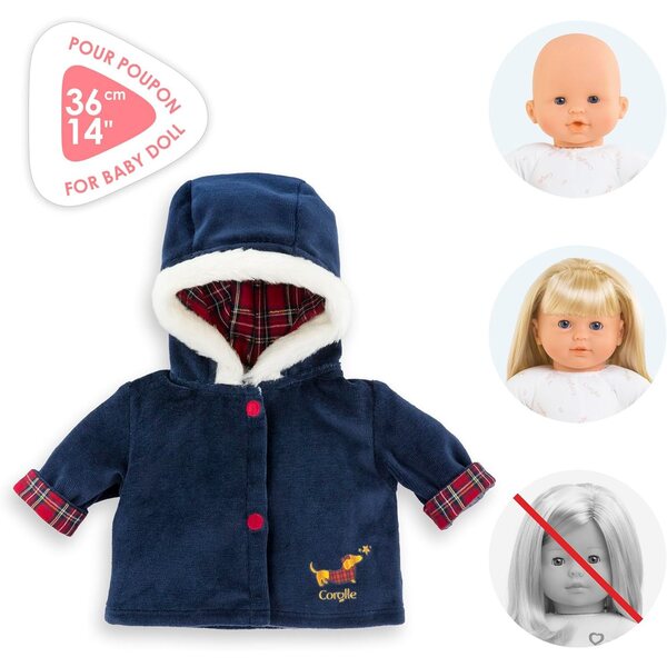 Corolle Mon Grand Poupon Mantel per Bambole 36 cm, Ideale da 2 Anni