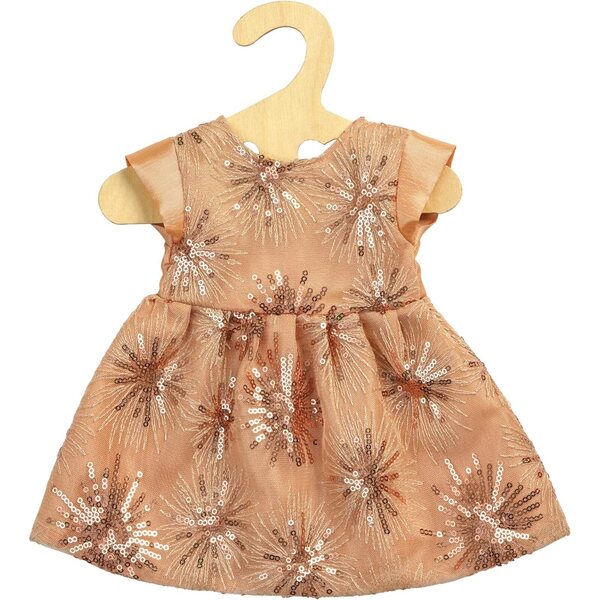 Heless Bambolekleid Rosé Gold con Paillettes per Bambole 28-35 cm Elegante Brillante