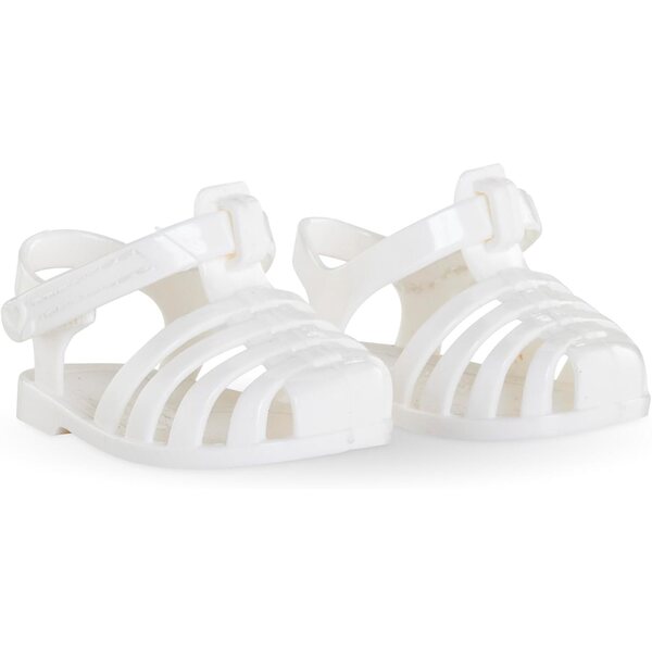 Sandali bianchi Corolle per bambole 36 cm, accessorio ideale per bambini da 2 anni