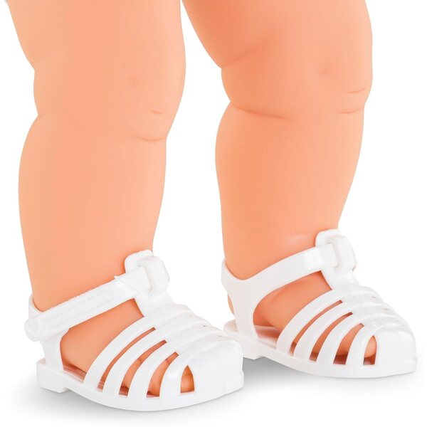 Sandali bianchi Corolle per bambole 36 cm, accessorio ideale per bambini da 2 anni