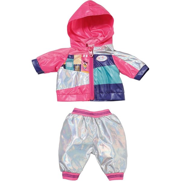 BABY Born Outfit bici con giacca e pantaloni per bambole 43 cm, sportivo e resistente