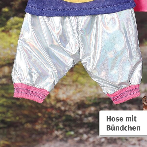 BABY Born Outfit bici con giacca e pantaloni per bambole 43 cm, sportivo e resistente