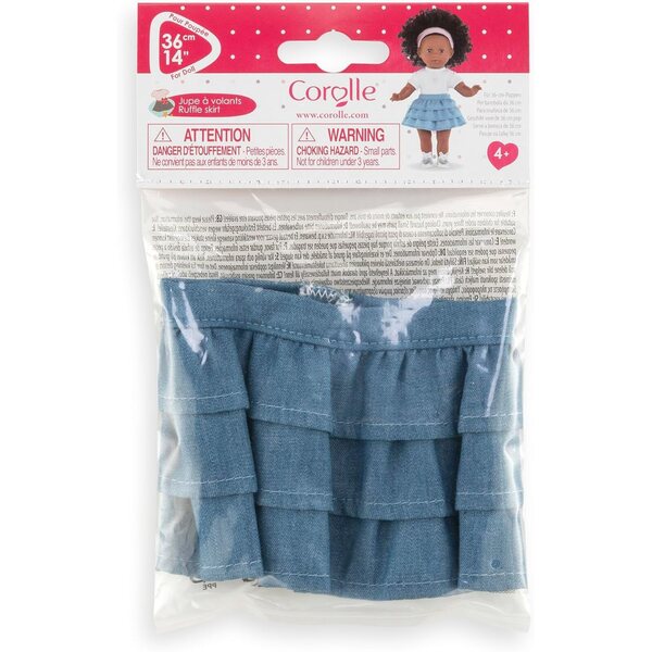 Gonna in jeans Corolle per bambole 36 cm, adatta dai 4 anni in su