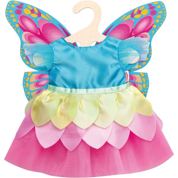 Heless Abito da Fata per Bambole 35-45 cm con Ali e Gonna a Tulle Multistrato