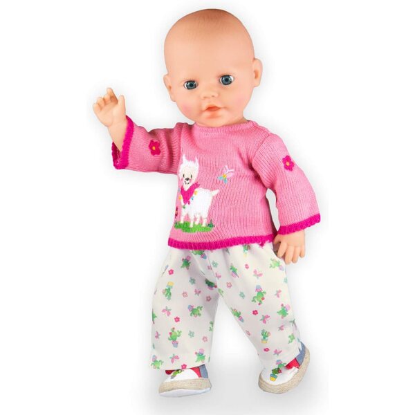 Puppa Heless Alpaka Oskar Pullover und Hose Bekleidungsset 28-35 cm