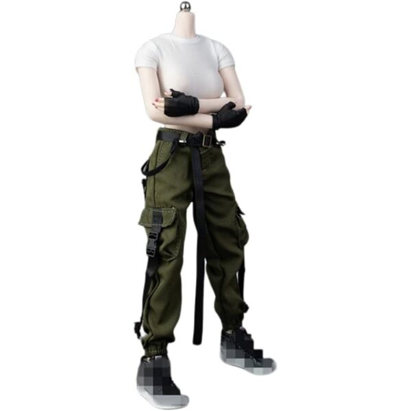 Abbigliamento 1/6 AMITD per Action Figure Femminile: Completo Combat Verde e Bianco
