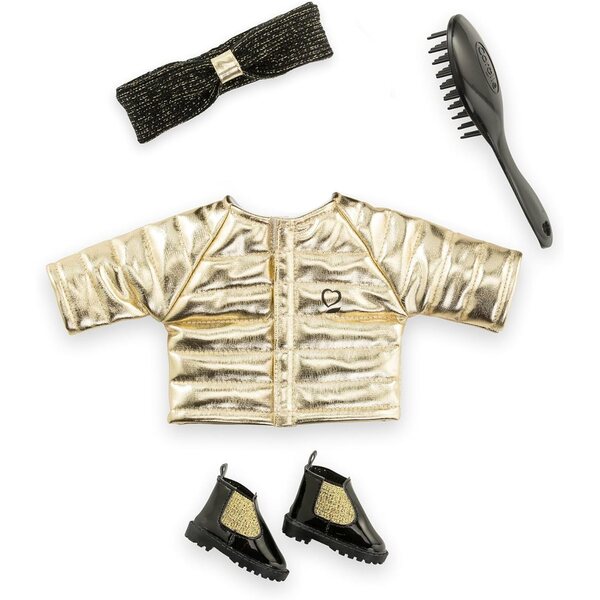 Couture Outfit Set 5-teilig schwarz-gold für MaCorolle 36 cm Puppen, ab 3 Jahren
