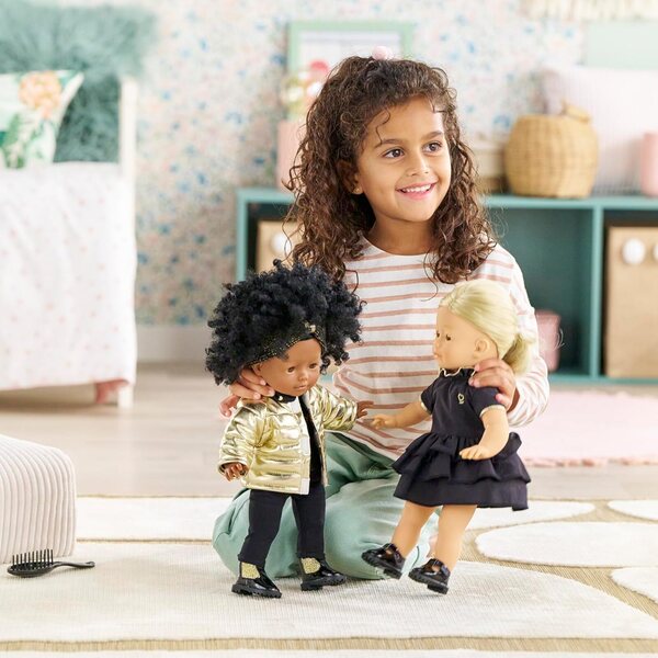 Couture Outfit Set 5-teilig schwarz-gold für MaCorolle 36 cm Puppen, ab 3 Jahren