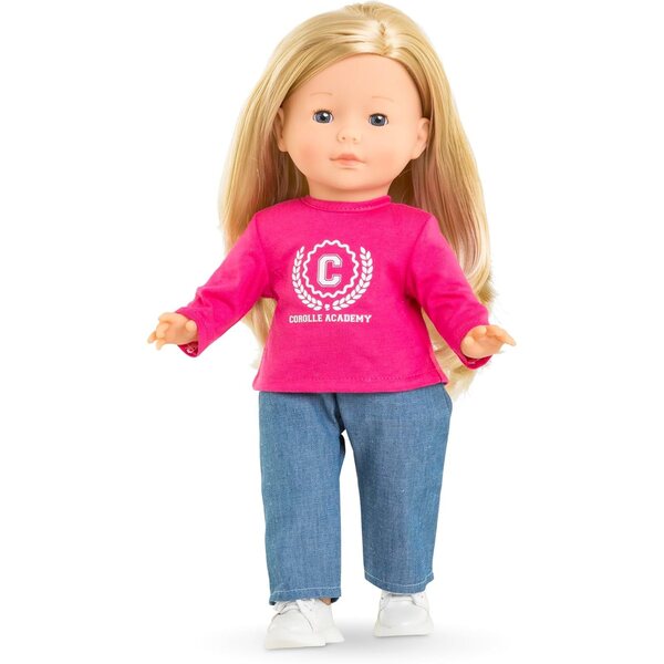 T-Shirt Fucsia per Bambole ma Corolle 36 cm, Vestiti Morbidi e Facili da Indossare
