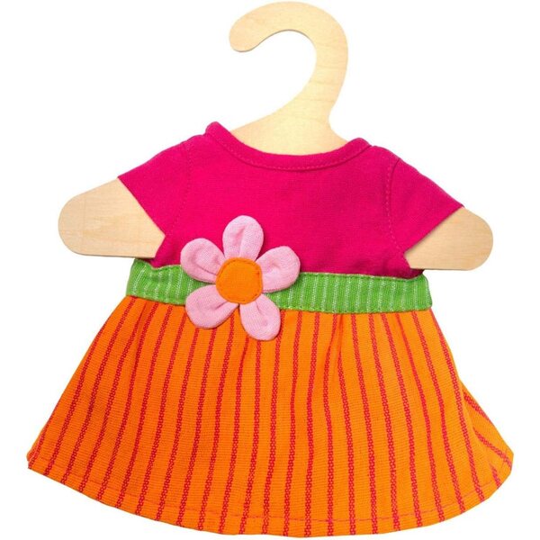 Heless Fair Trade Kleid Maya per bambole 35-45 cm con applicazione floreale in cotone